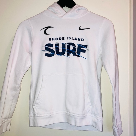 Nike Other - Nike White Rhode Island Surf Soccer Hoodie Kids size Large